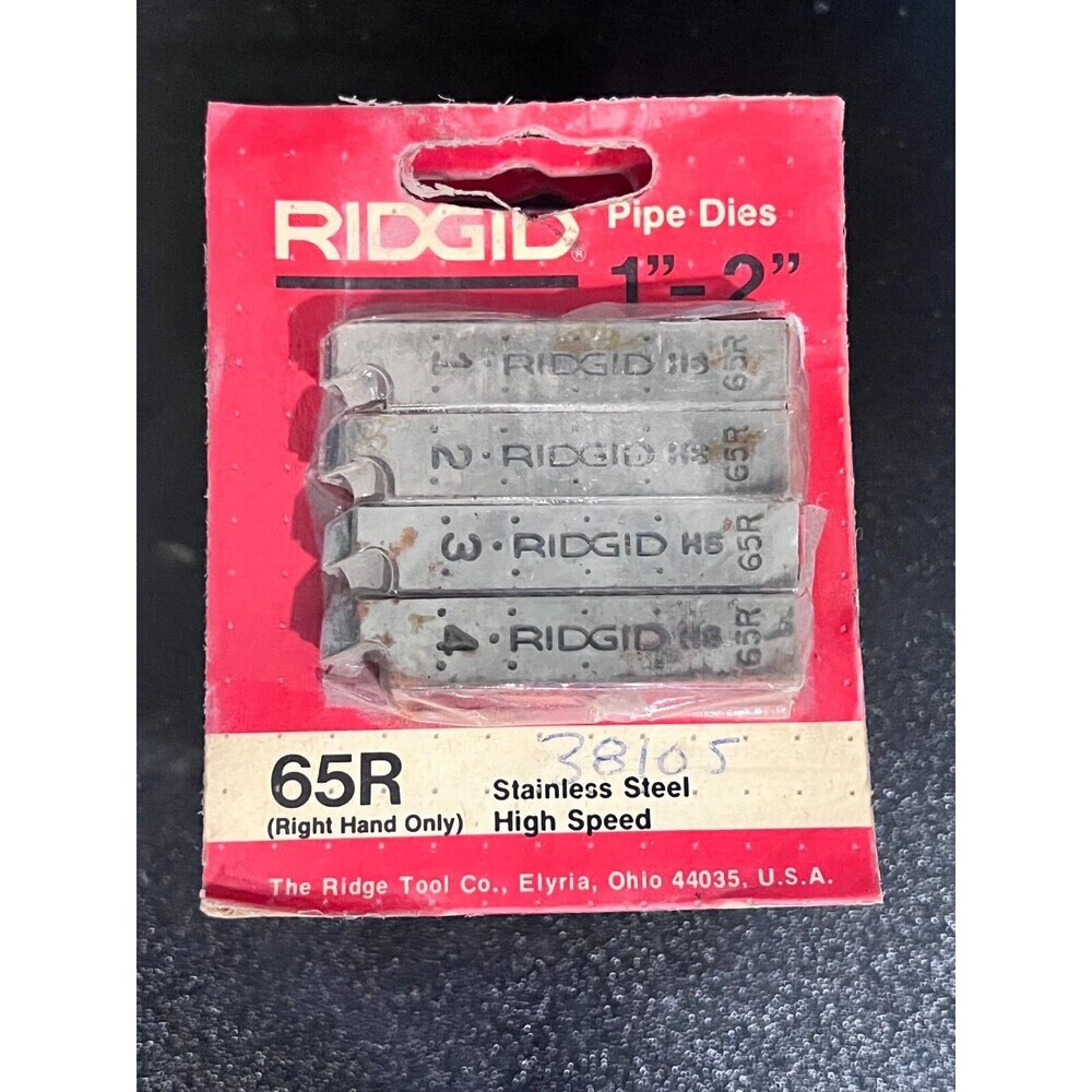 RIDGID 1" - 2" 65R Alloy Steel Pipe Dies 38105